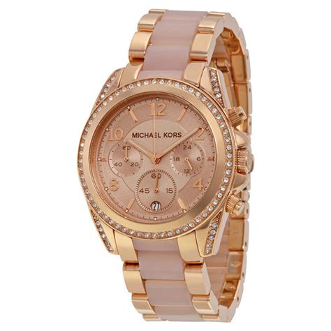 michael kors klocka rose|michael kors rose gold tone.